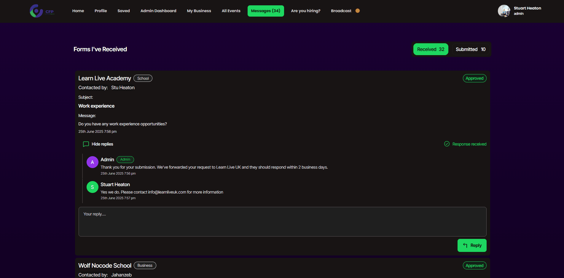 Screenshot 2 of 4 — Career Friendly Programme