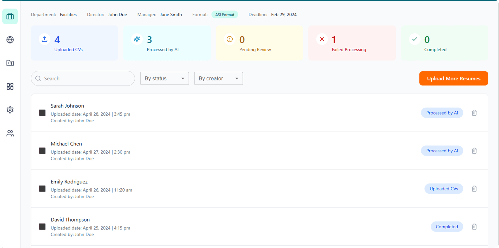 AI Resume Parser preview