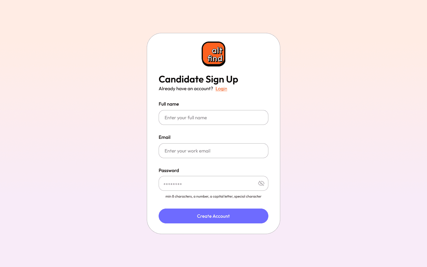 Screenshot 3 of 3 — AltFind ATS